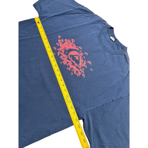 Vtg Quiksilver Faded Distress Shirt L -XL Surf Skate Grunge Vaporwave OP 90s Y2K - Picture 5 of 9